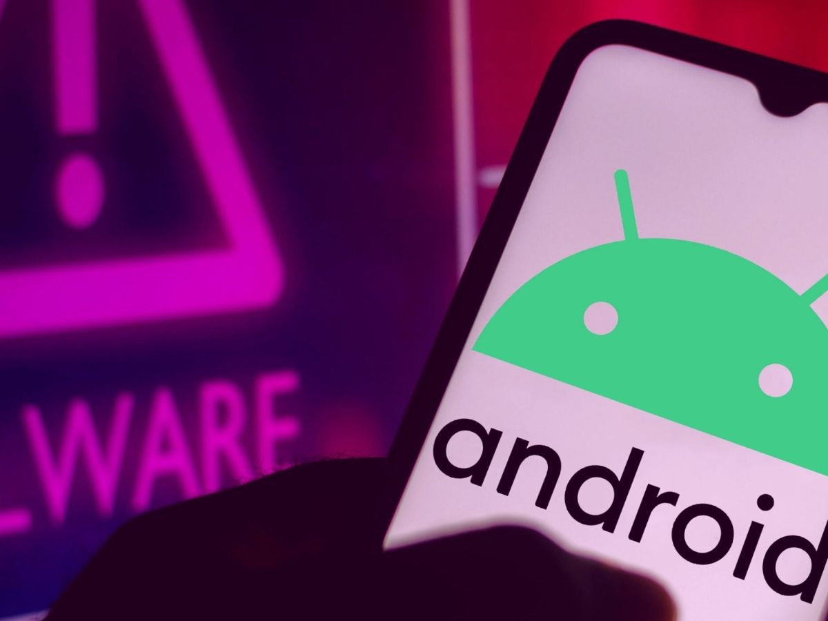 Android-Logo neben einer Malware-Warnung