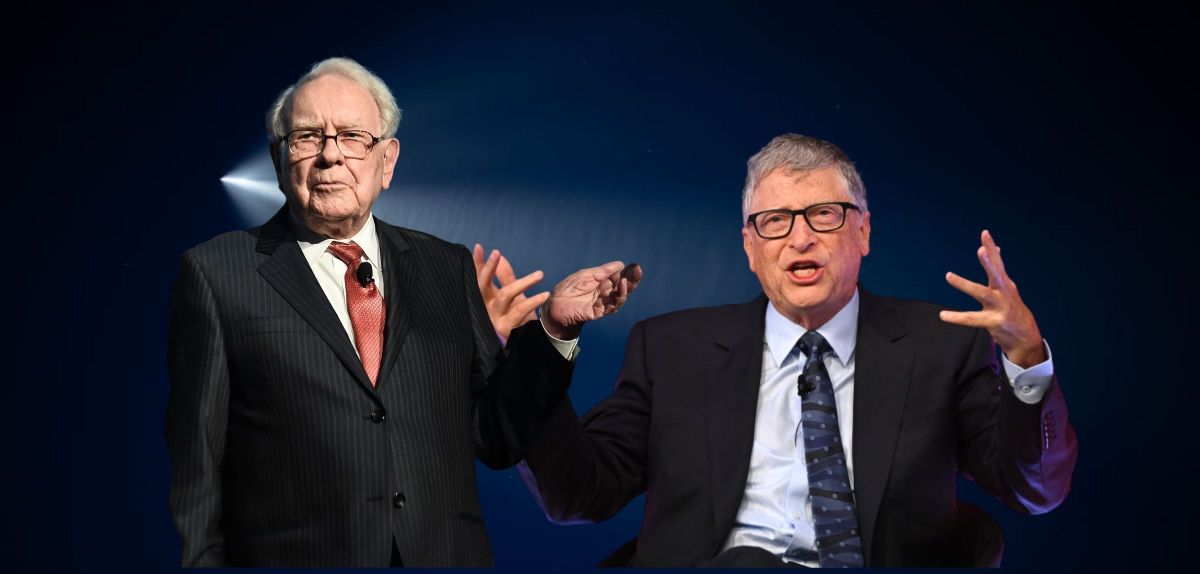 Warren Buffett (l.) und Bill Gates (r.)