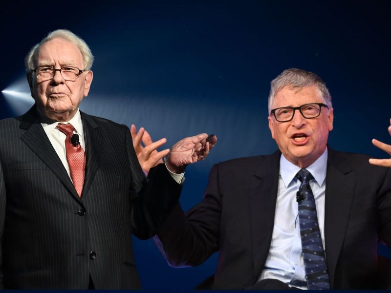 Warren Buffett (l.) und Bill Gates (r.)