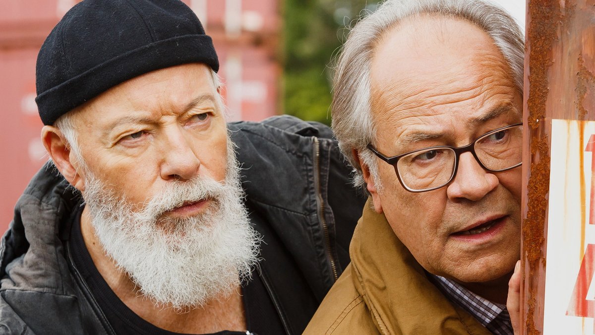 Bill Mockridge und Hartmut Volle (re.) sind die neuen "Rentnercops".. © ARD/Kai Schulz