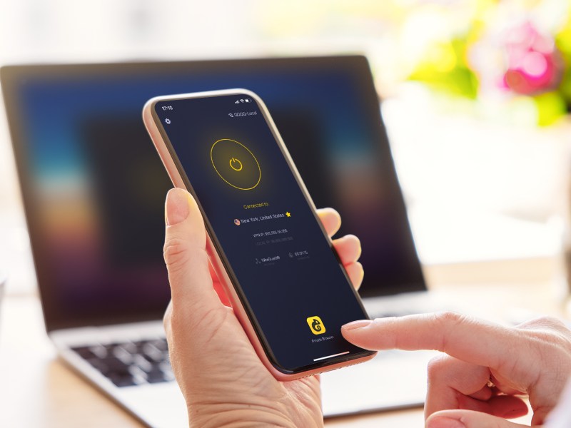 CyberGhost VPN App auf Smartphone