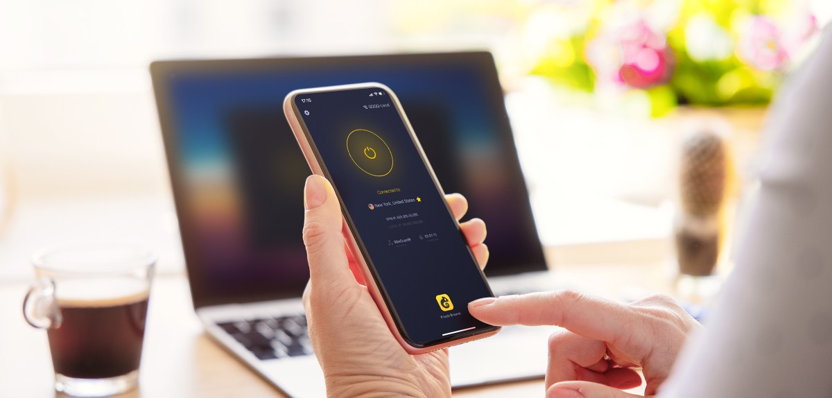 CyberGhost VPN App auf Smartphone