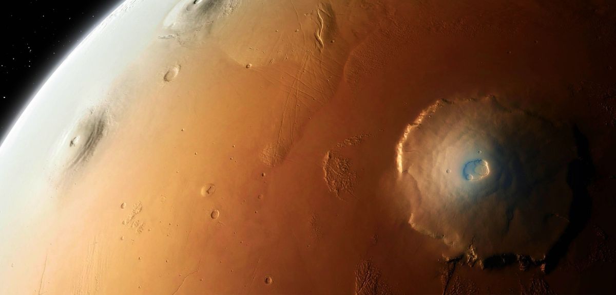 Symbolbild Mars-Vulkan