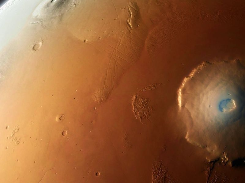 Symbolbild Mars-Vulkan