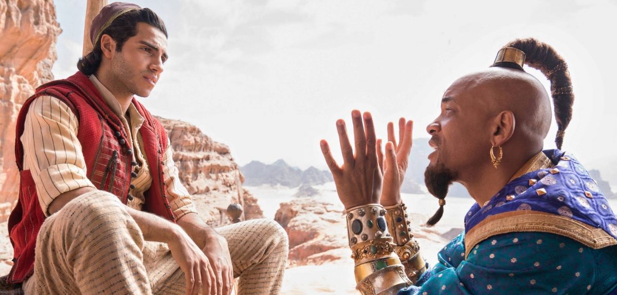 Mena Massoud und Will Smith in Aladdin.
