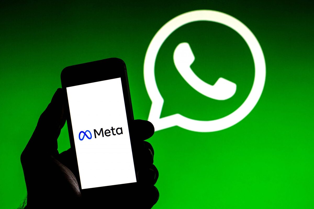 Meta-Logo und WhatsApp-Logo