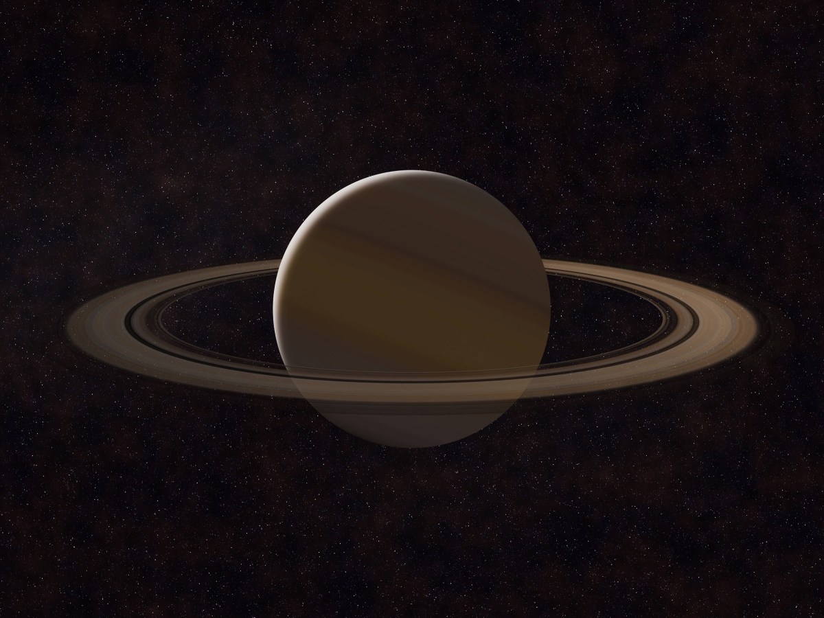 Planet mit Planetenringen