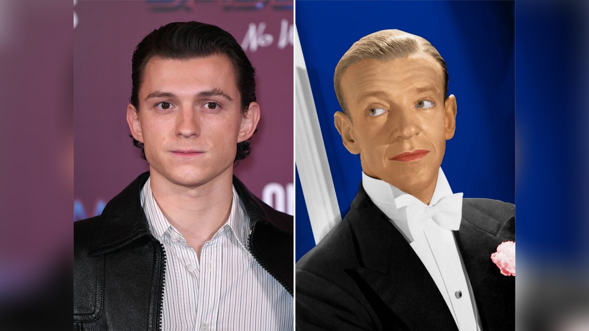 Tom Holland (l.) spielt Fred Astaire.. © imago images/PA Images / imago images/Hollywood Photo Archive