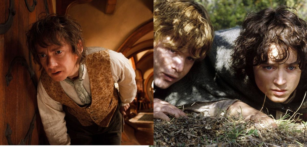 Herr der Ringe und Hobbit-Kollage