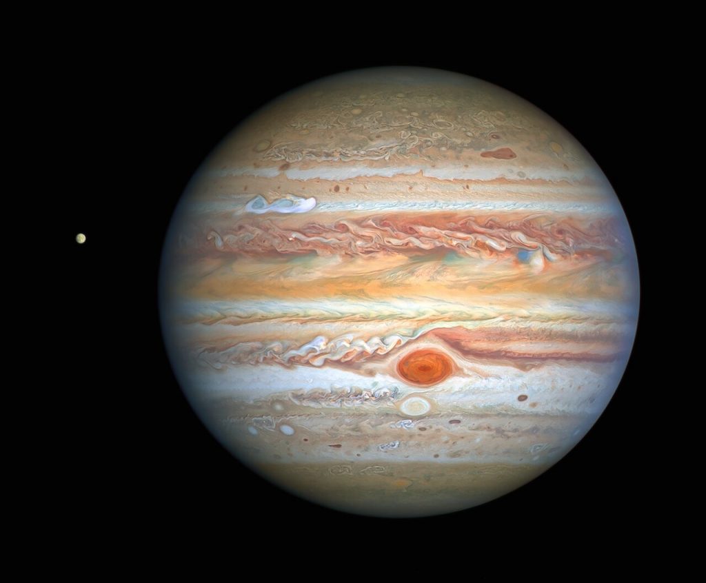 Jupiter mit dem Mond Europa