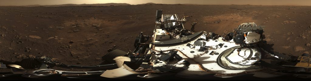 Aufnahme des Mars-Rover "Perseverance"
