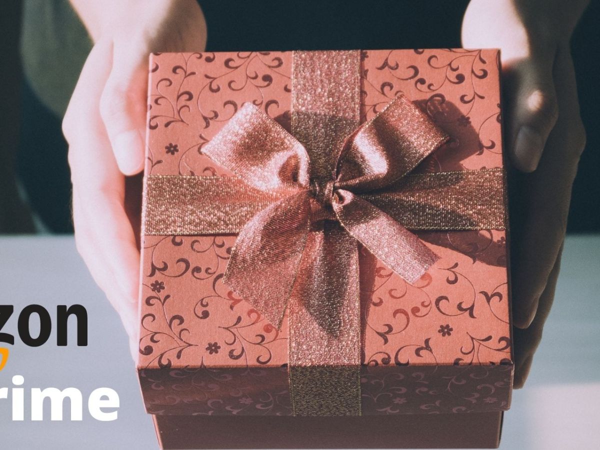 Geschenk mit amazon prime-Schriftzug