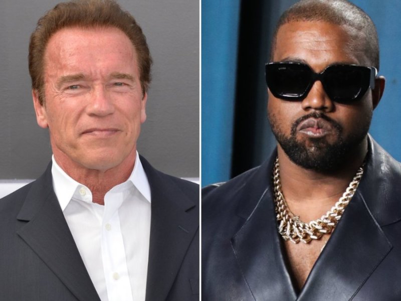Arnold Schwarzenegger (l.) und Kanye West waren Zugpferde bei den Super-Bowl-Werbungen.. © Xavier Collin/Image Press Agency/ImageCollect / Featureflash Photo Agency/Shutterstock.com