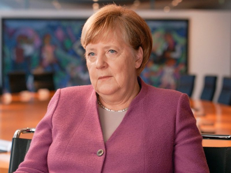 "Angela Merkel - Im Lauf der Zeit": Bundeskanzlerin Angela Merkel im Interview mit Dokumentarfilmer Torsten Körner.. © MDR/BROADVIEW TV