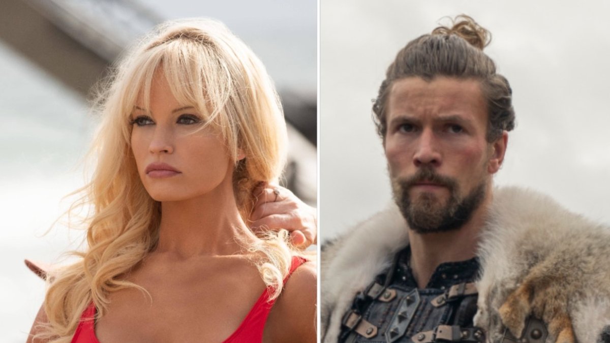 Badenixe vs. Wikinger: Lily James in "Pam & Tommy" und Leo Suter in "Vikings: Valhalla".. © imago images/ZUMA Press/Annapurna Pictures / © 2021 Netflix