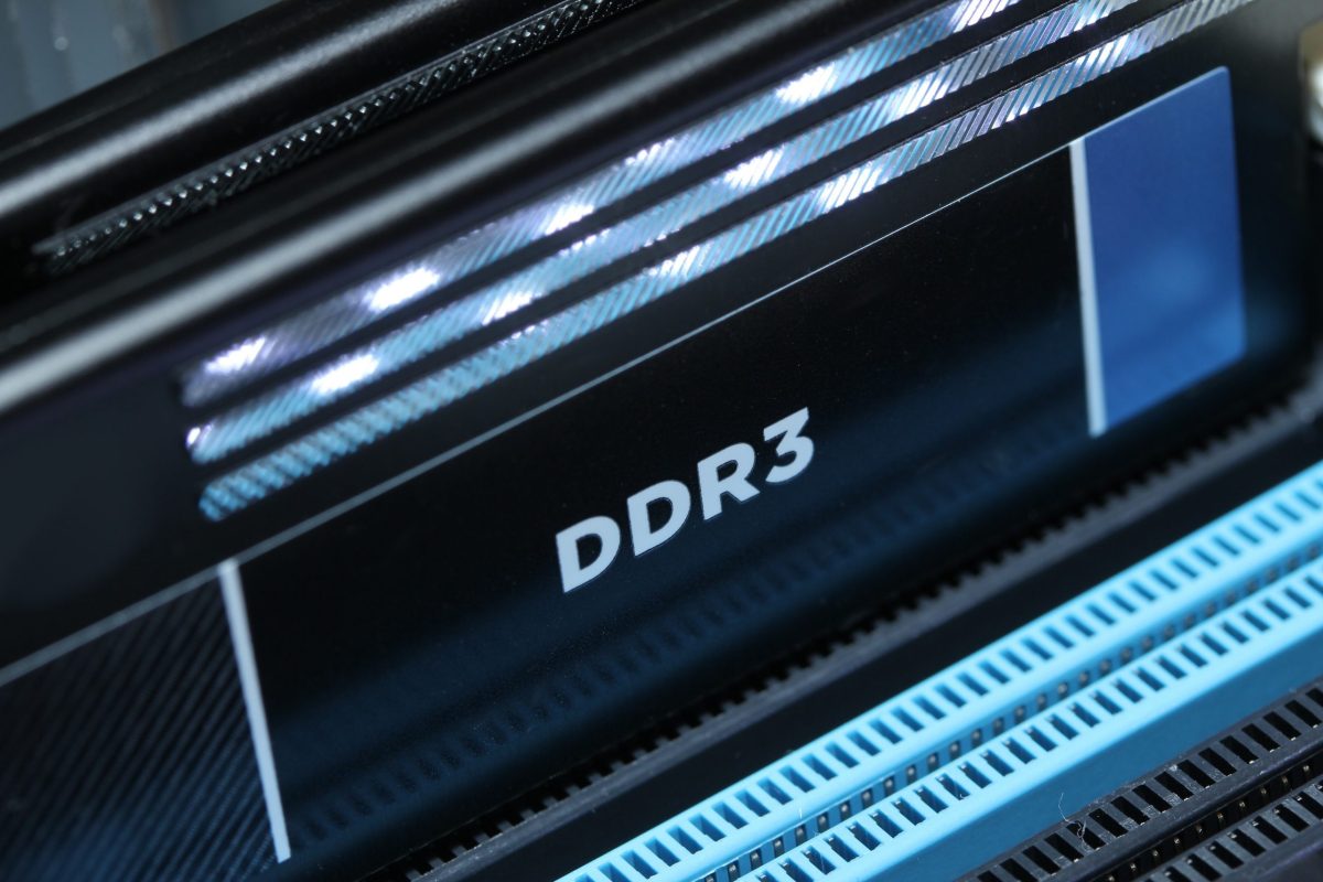 DDR 3 Arbeitsspeicher in Nahaufnahme