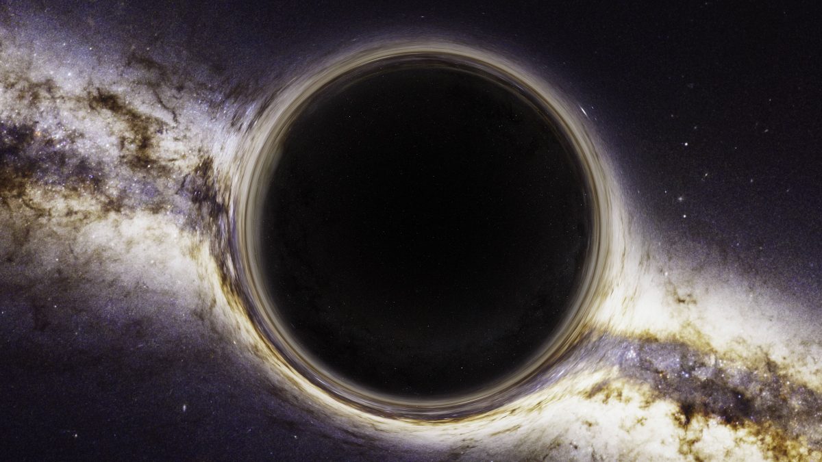 3D Bild von Schwarzem Loch