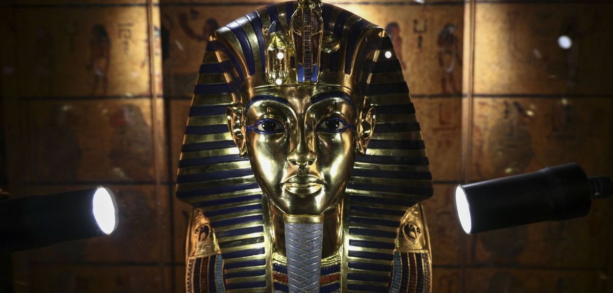 Die Maske von Pharao Tutanchamun.