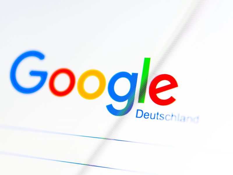 Google Logo und Suchleiste