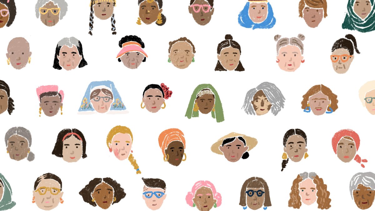 Google legt bei seinem Doodle zum Weltfrauentag großen Wert auf Diversität.. © Google