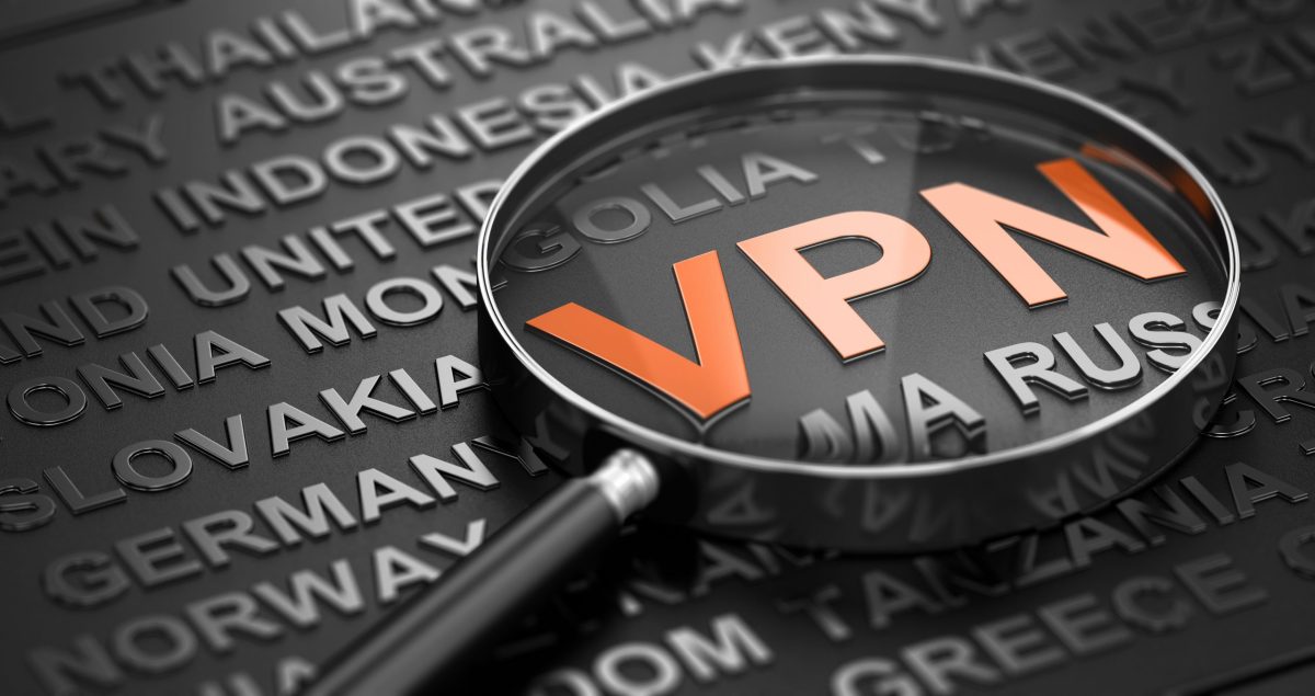 VPN Kürzel unter Lupe