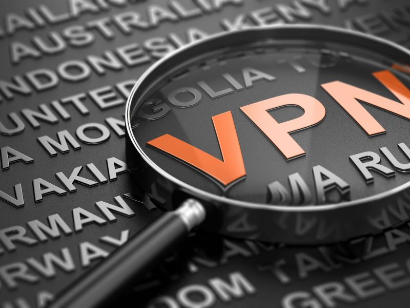VPN Kürzel unter Lupe