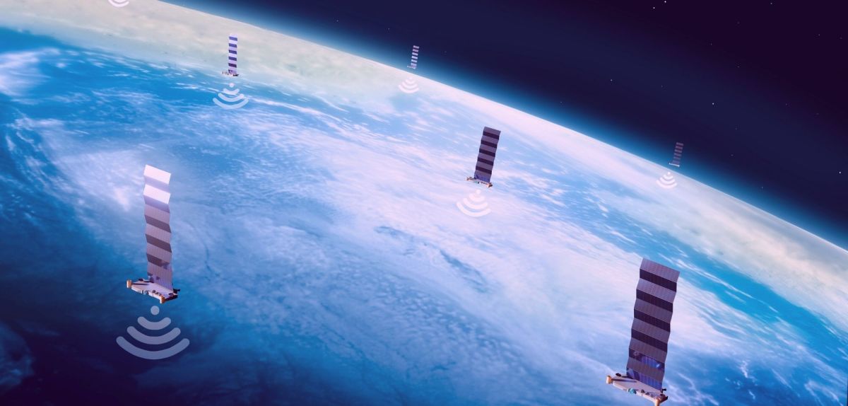 Starlink-Satelliten (Symbolbild)