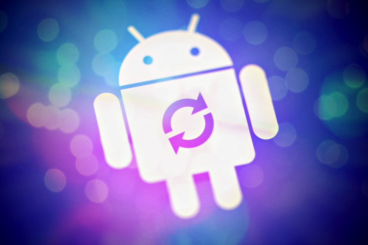 Android 14 Update wird geladen
