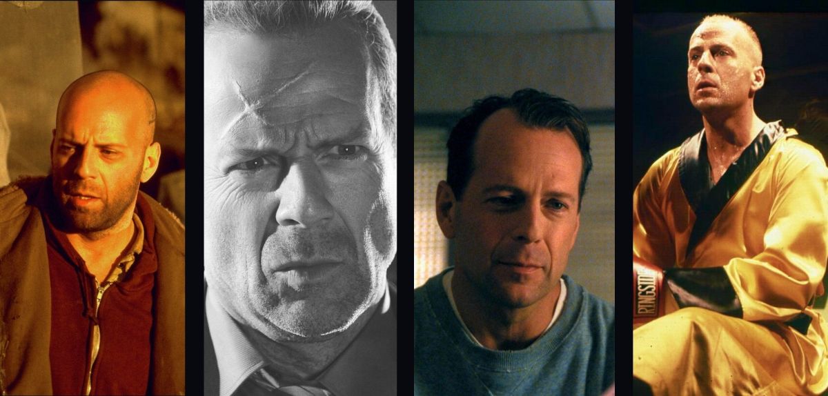 Bruce Willis in verschiedenen Rollen.