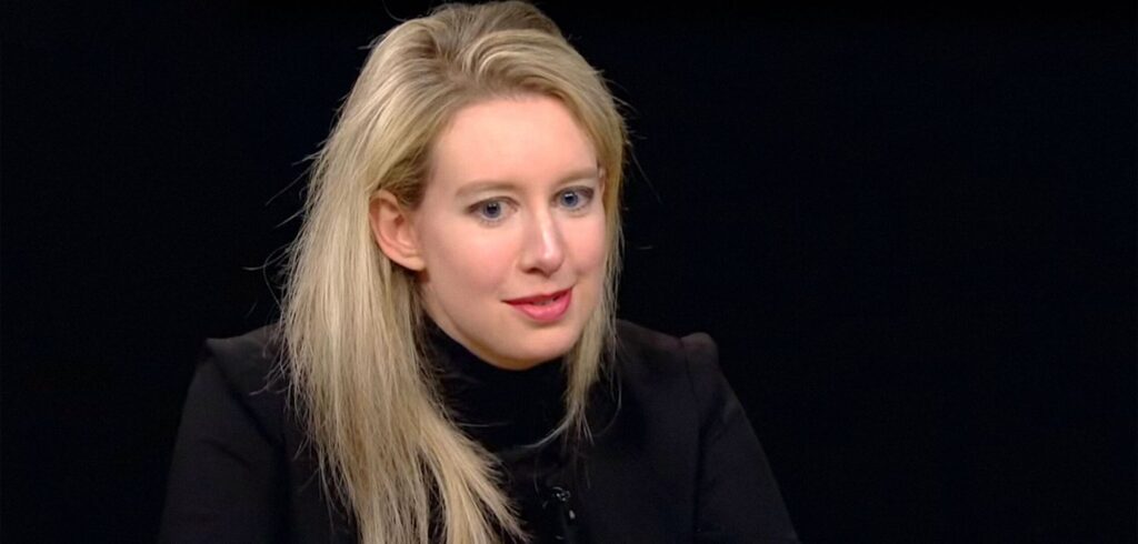 Elizabeth Holmes.