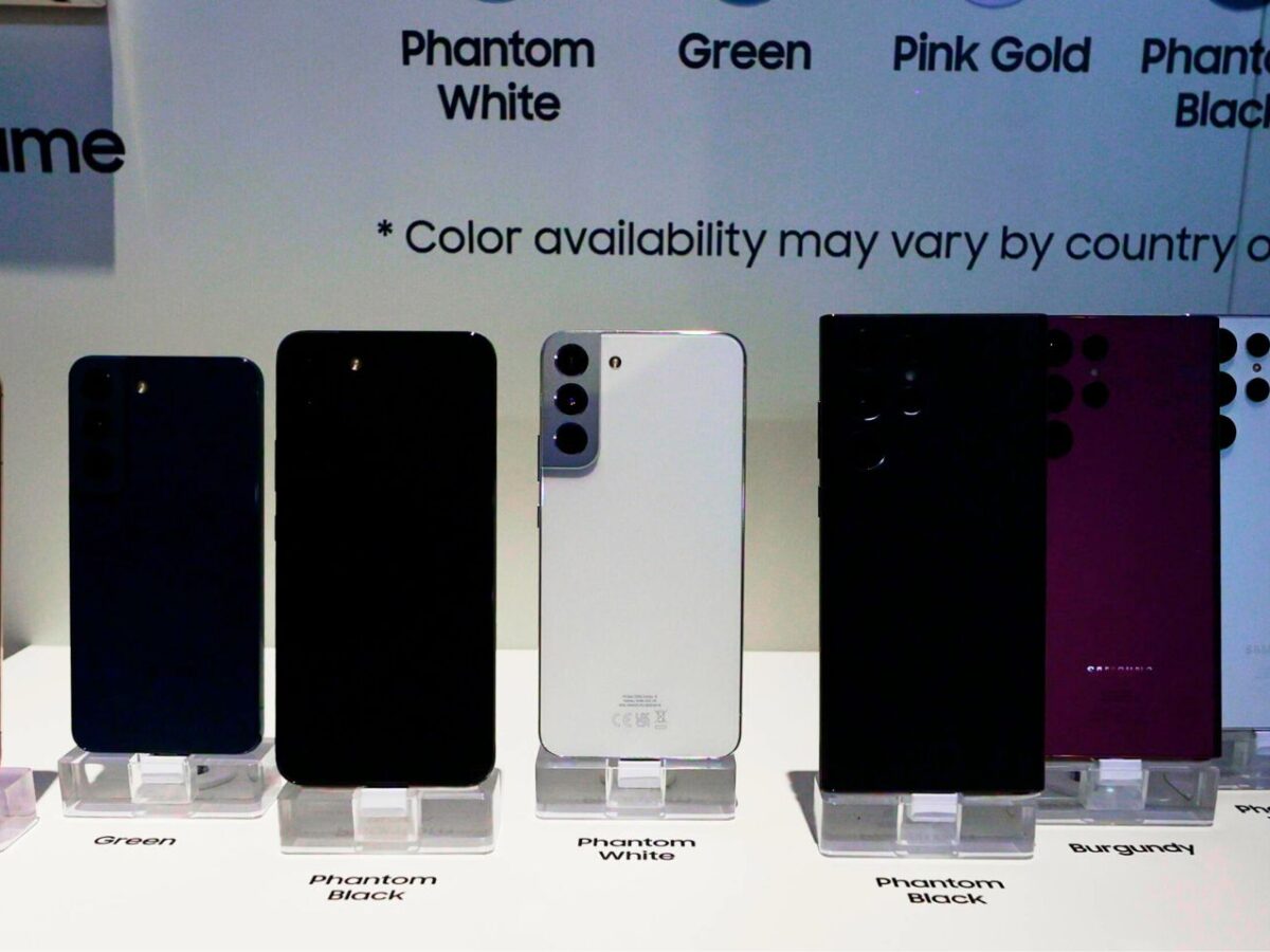 Mehrere Samsung Galaxy S22-Modelle