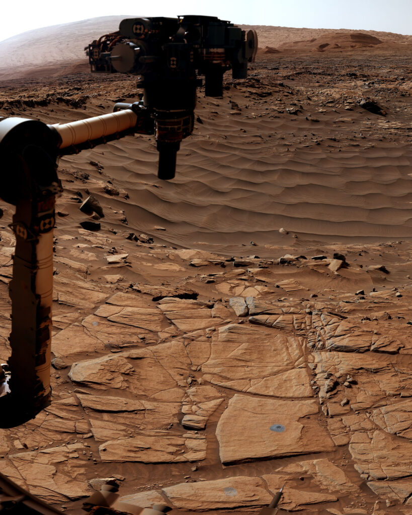 Kamera am Mast auf dem Mars