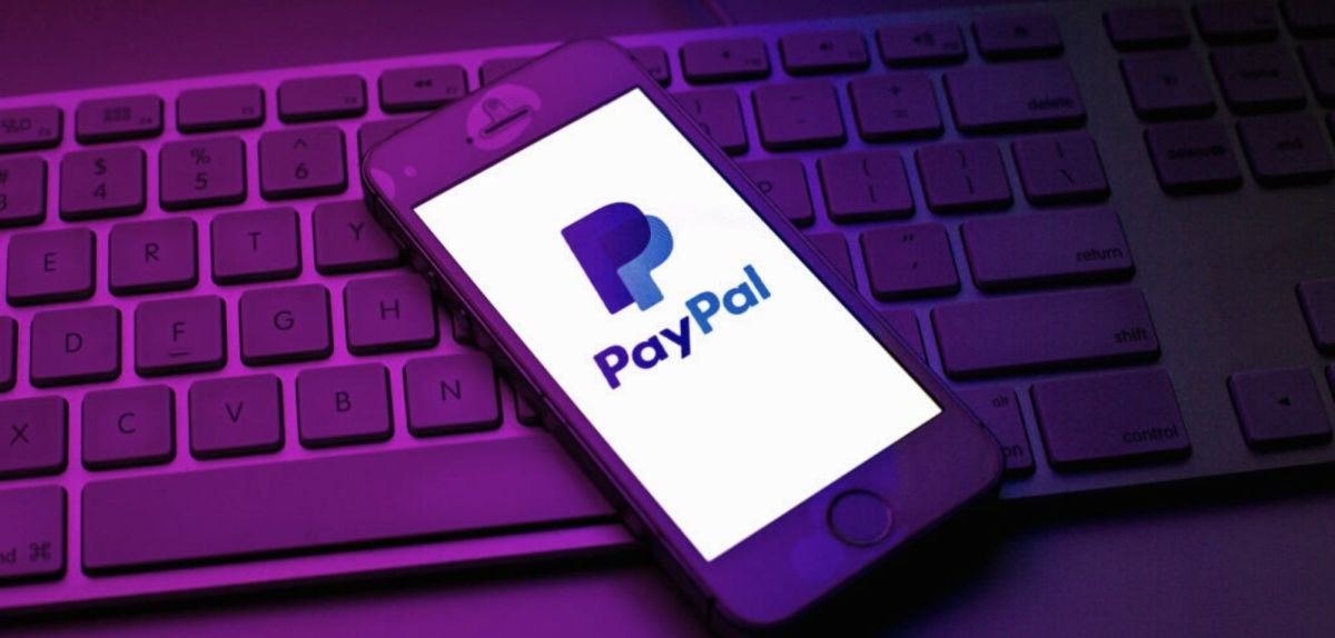 PayPal-Logo auf einem Smartphone