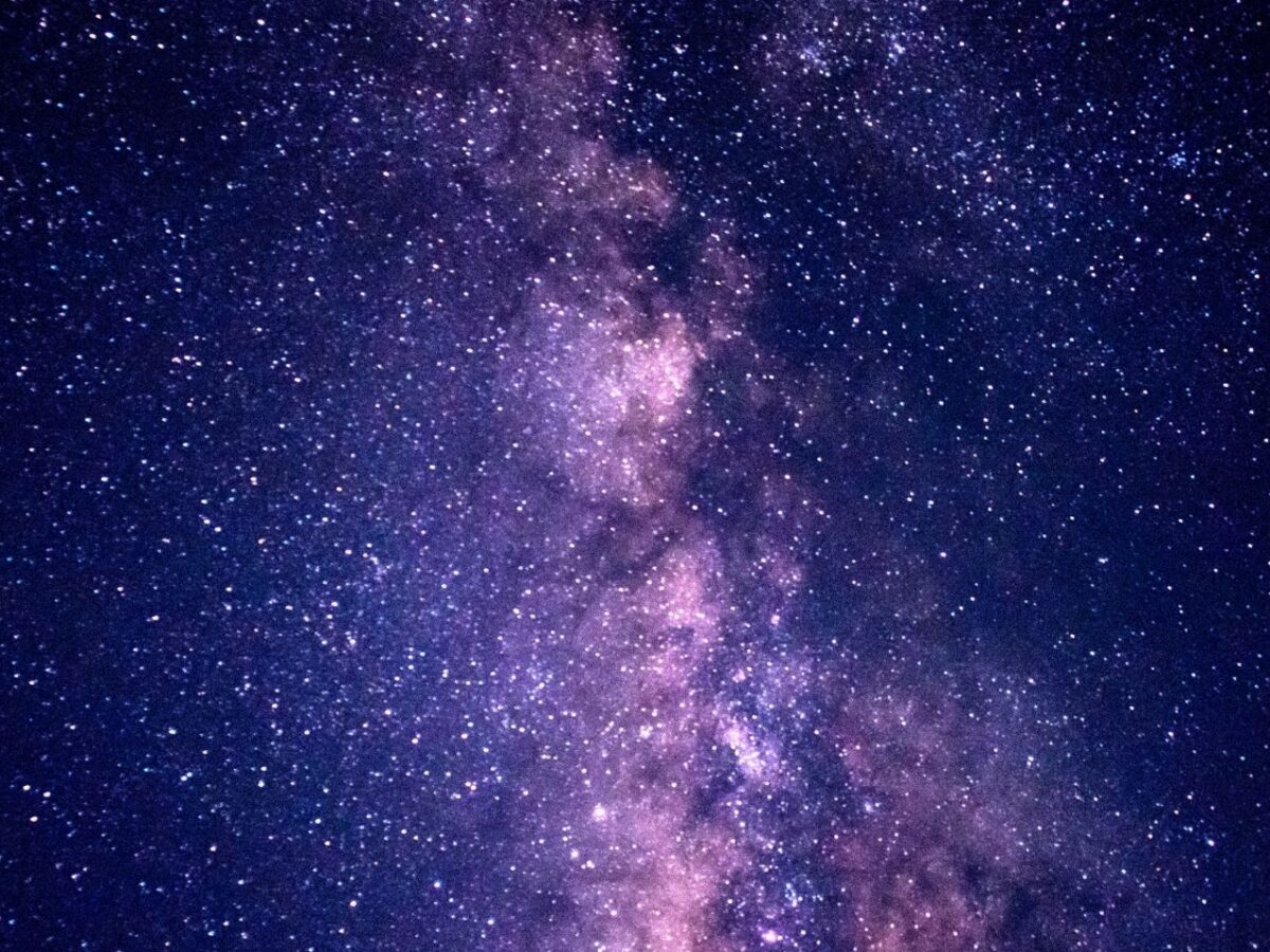 Die Milchstraße im Weltraum.