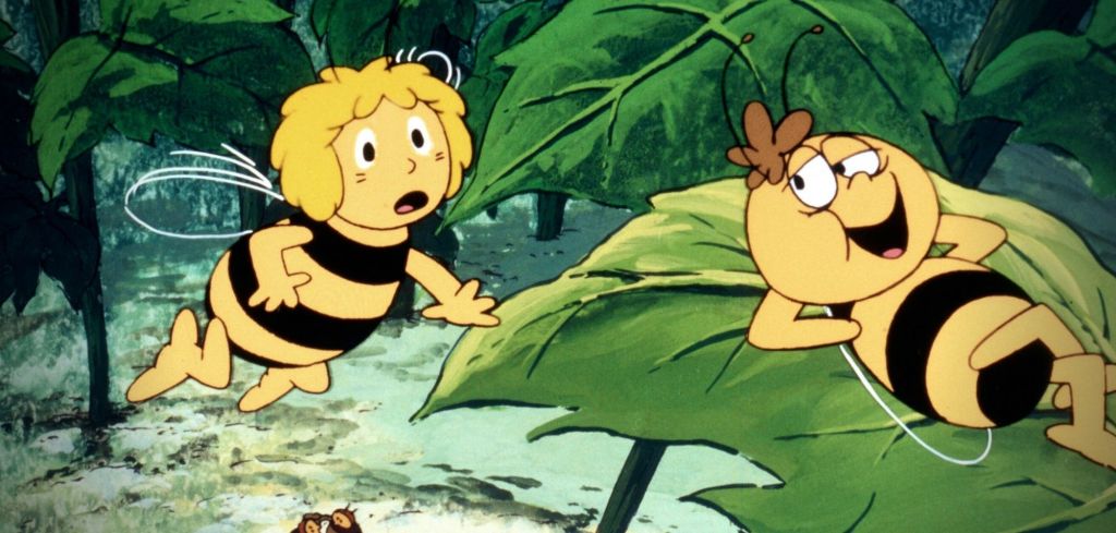 Szene aus der alten "Die Biene Maja"-Trickfilmserie.