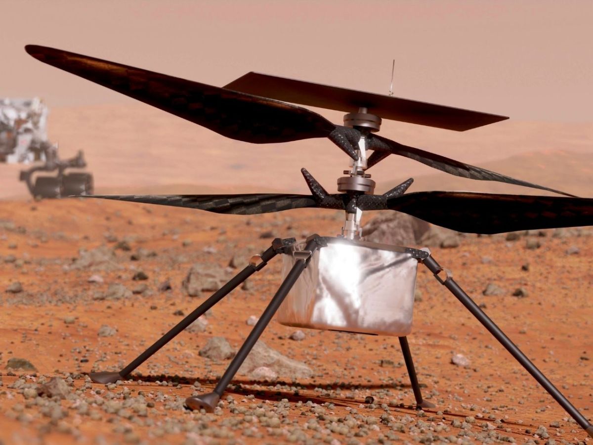 Der Hubschrauber Ingenuity auf dem Mars.