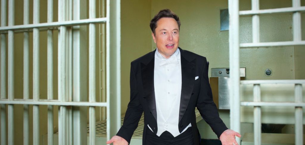 Elon Musk im Gefängnis (Montage)