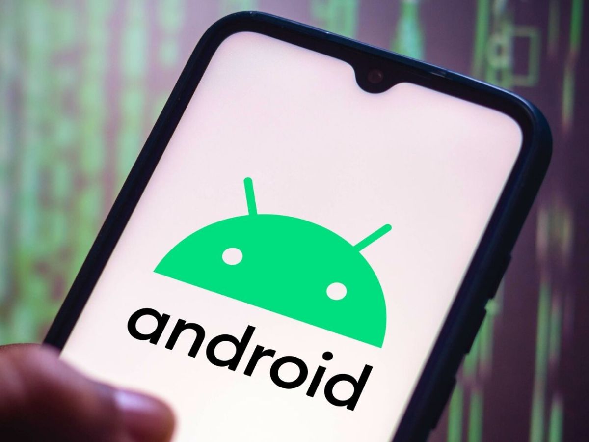 Android Handy mit Android Logo