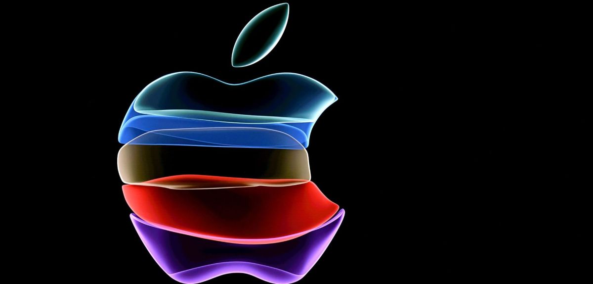 Apple Logo in bunten Farben