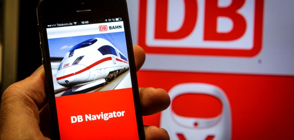 DB Navigator App auf dem Handy