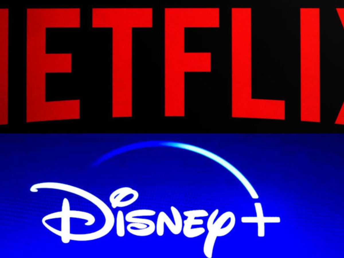 Netflix Logo und Disney Plus Logo