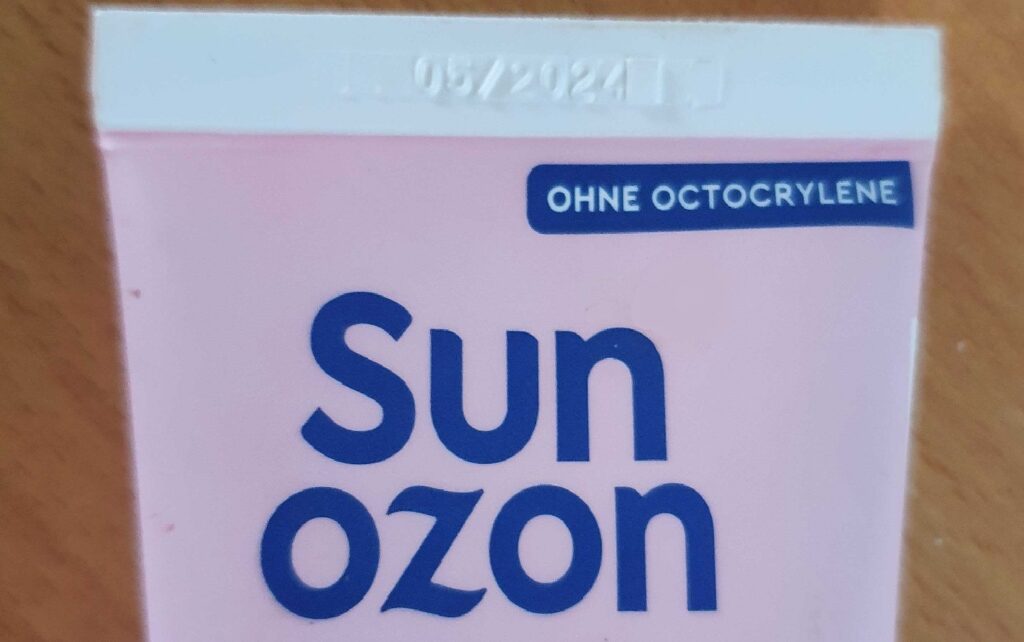 Sonnencreme mit Zusatz "Ohne Octocrylene"