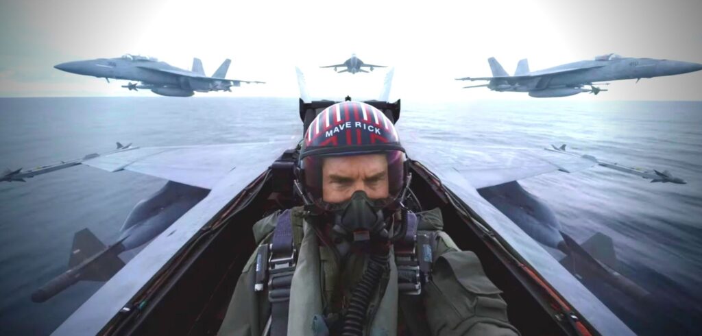 Tom Cruise als Maverick in Top Gun 2.