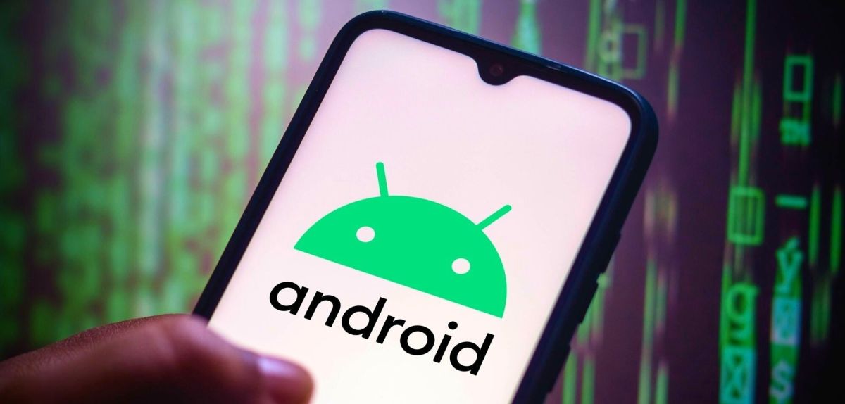Android Handy mit Android Logo