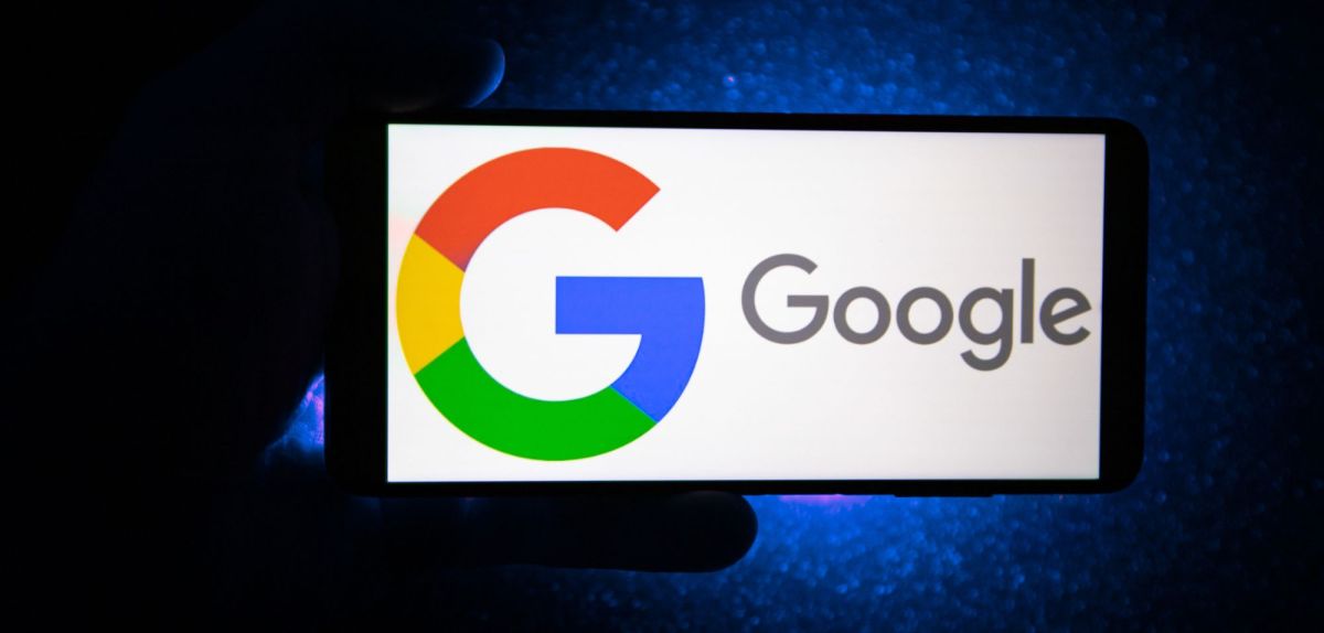 Google Logo auf dem Handy