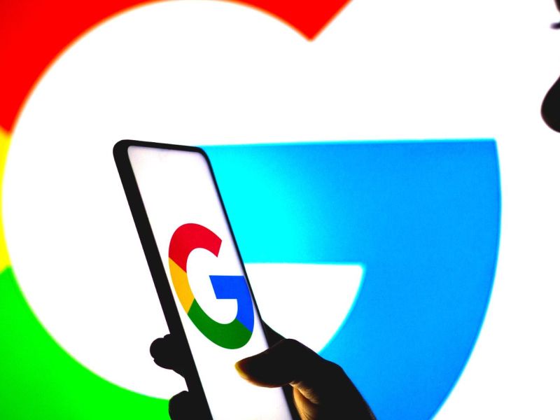 Google Logo auf Handy