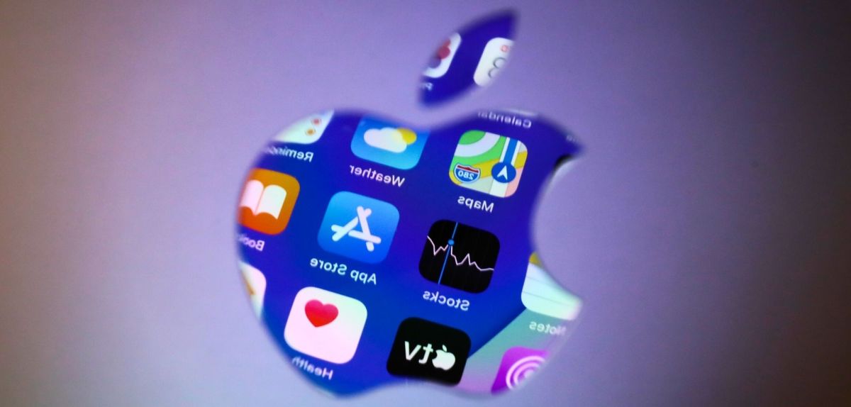 Apple-Logo mit App-Icons
