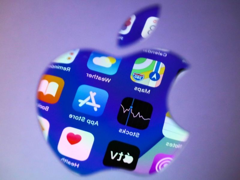 Apple-Logo mit App-Icons