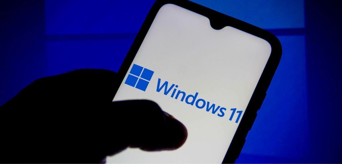 Windows 11 Logo auf Smartphone