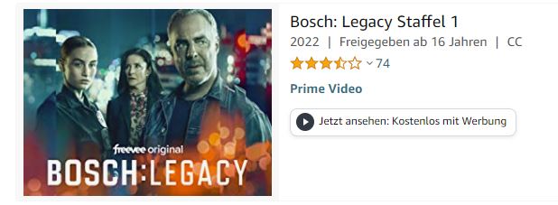 Amazon Prime-Serie "Bosch: Legacy"